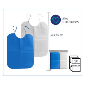 Babero Odontológico Plástico Impermeable 
