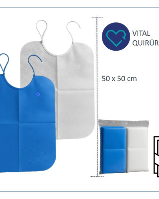 Babero Odontológico Plástico Impermeable 