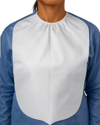 Babero Odontológico Plástico Impermeable 